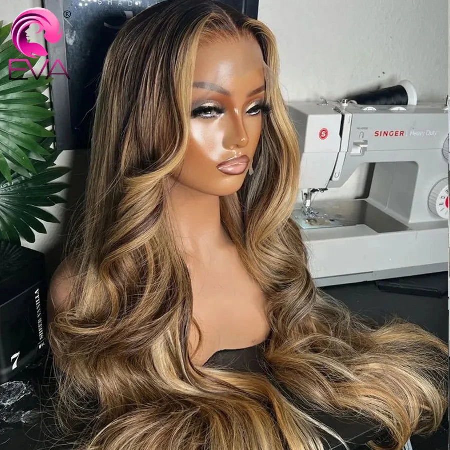 Highlight Wig Human Hair 13x6 HD Lace Frontal Wig 36 Inch Long 5x5 6x6 7x7 HD Lace Closure Wigs Skinlike 100% Real HD Lace Wigs