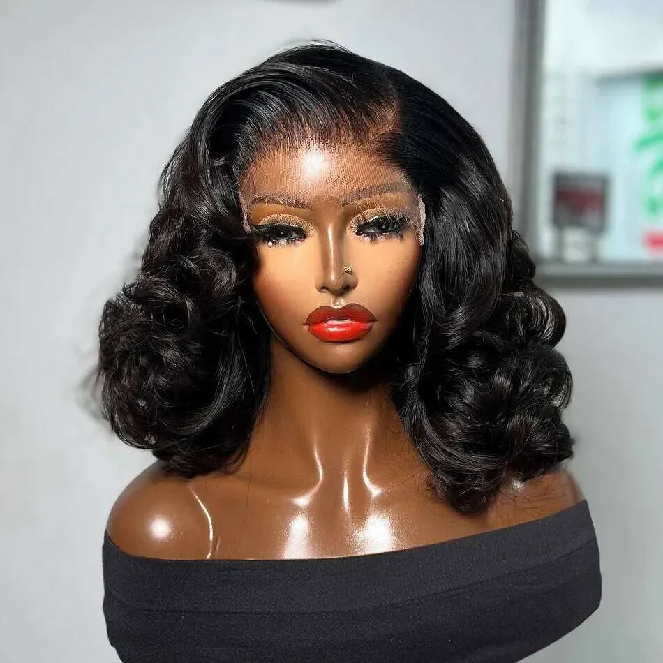 Body Wave Lace Front Human Hair Bob Wig