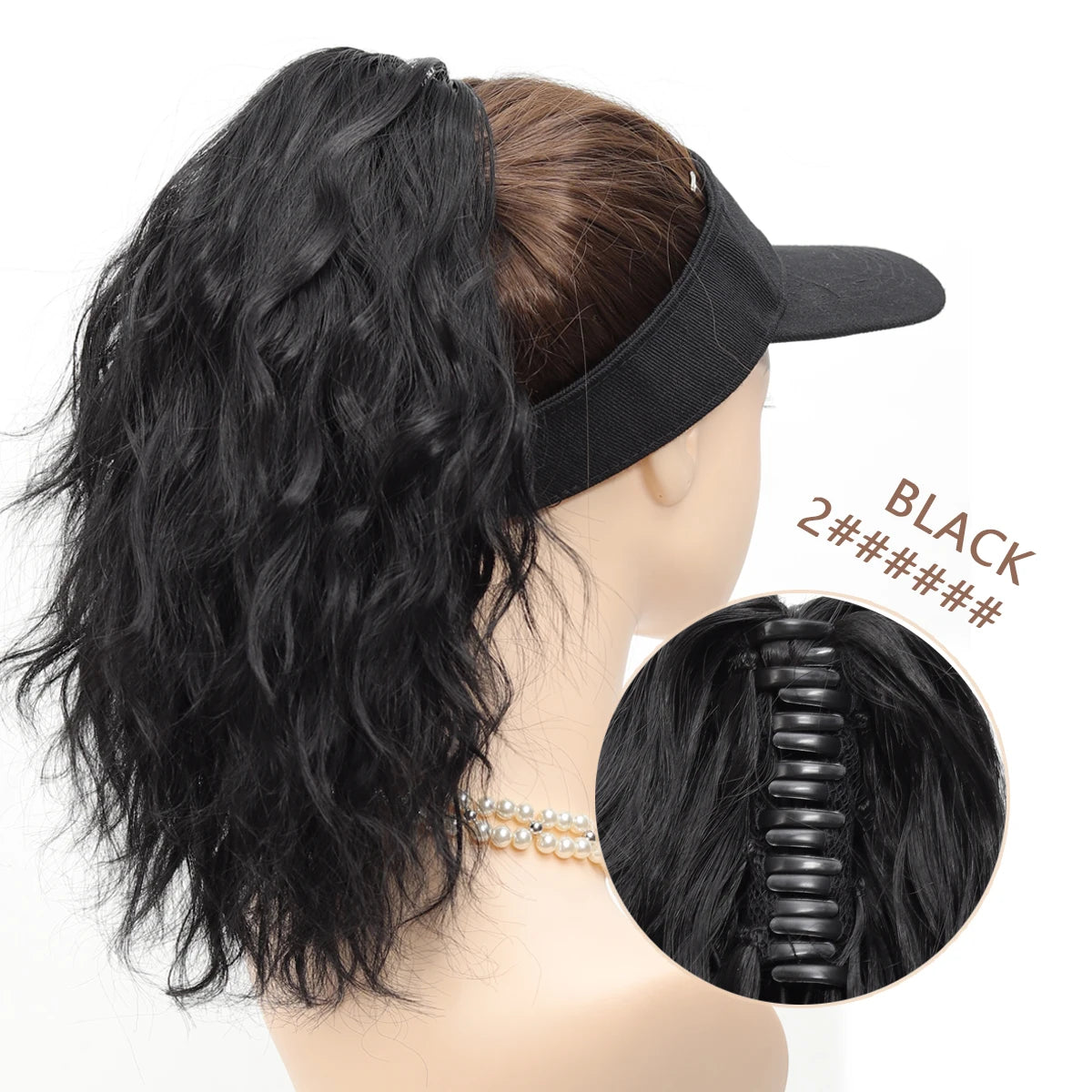 Frosted Water Wave Clip In Ponytail Hair Extension For Women