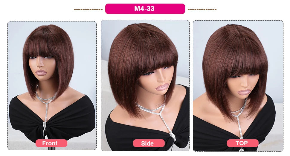 Highlight Blonde Glueless Lace Front Bob Wig for Women