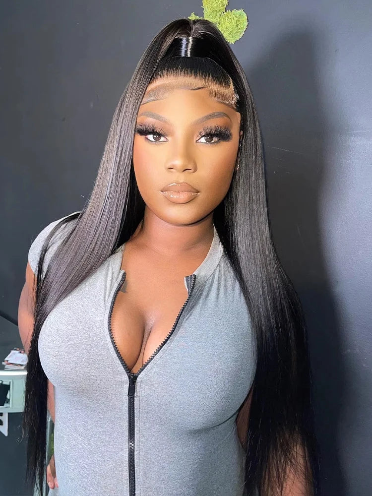 Brazilian Bone Straight Full Lace Human Hair Wig for Women
