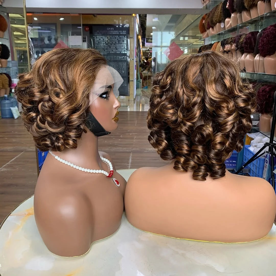 Short Body Wave Human Hair Bob Wig