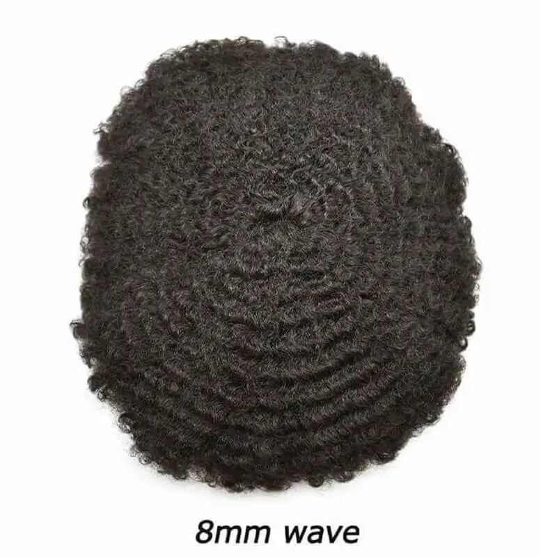 Natural Curly Remy Indian Human Hair Toupee for Women