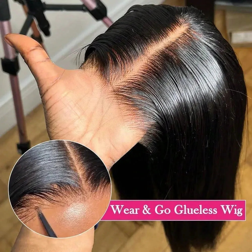 Long Straight HD Lace Front Human Hair Wig for Women