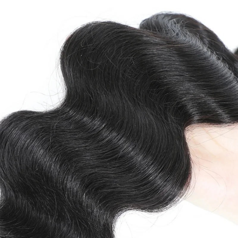 Double Weft Body Wave Human Hair Extensions for Women