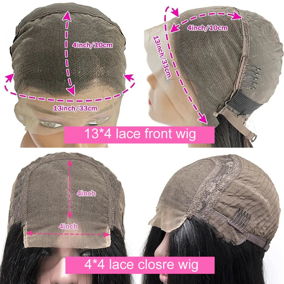 Straight Bob Human Hair Lace Front Wig