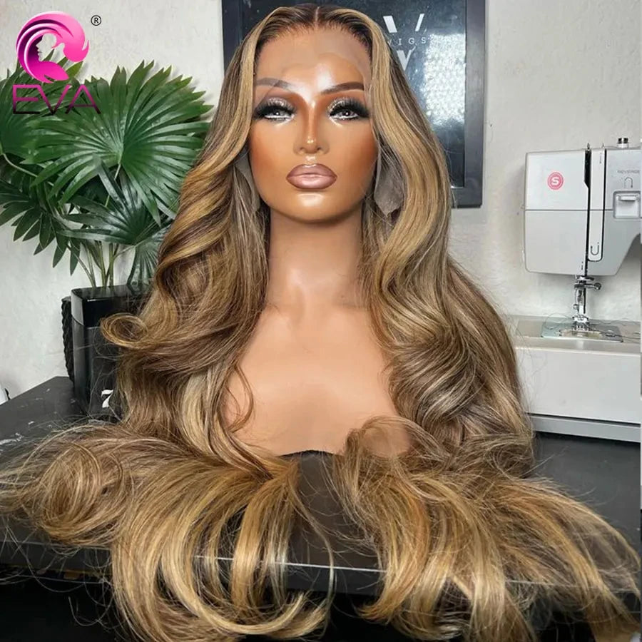 Highlight Wig Human Hair 13x6 HD Lace Frontal Wig 36 Inch Long 5x5 6x6 7x7 HD Lace Closure Wigs Skinlike 100% Real HD Lace Wigs