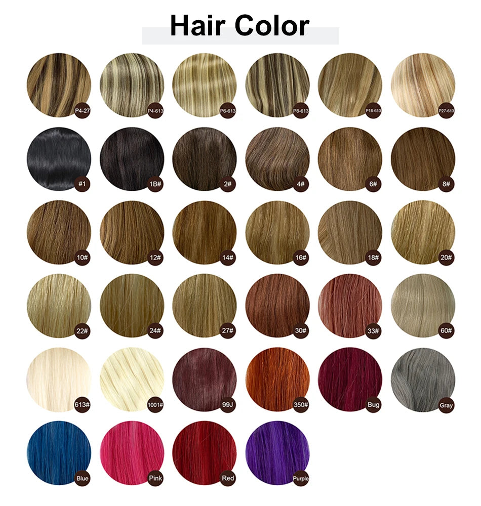 Invisible Straight Human Hair Extensions for Women