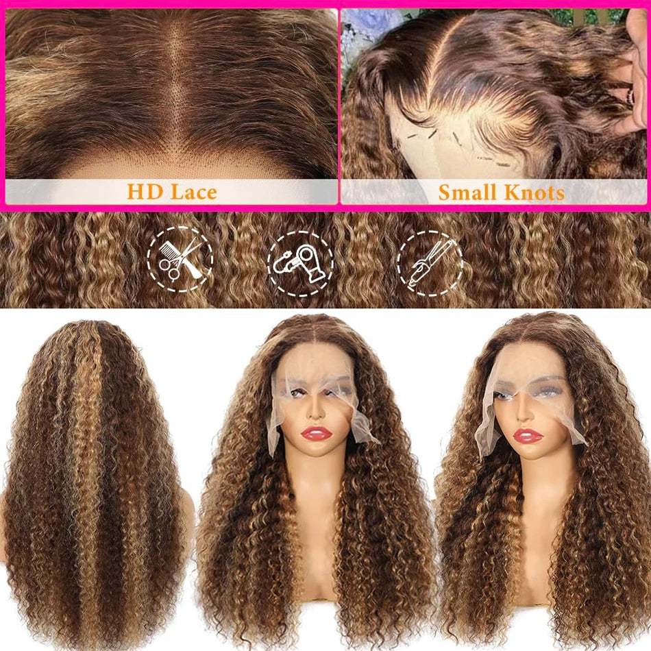 Brazilian Human Hair Ombre Lace Front Wig for Women