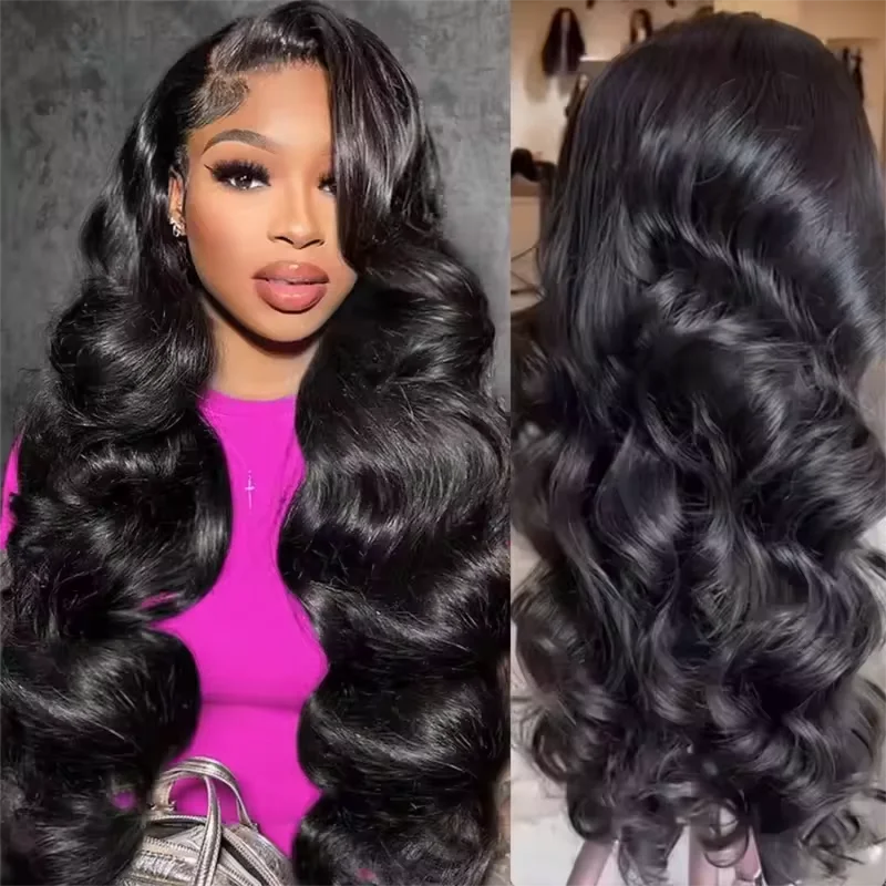 Long Body Wave Human Hair Lace Front Wig
