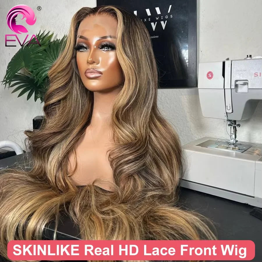 Highlight Wig Human Hair 13x6 HD Lace Frontal Wig 36 Inch Long 5x5 6x6 7x7 HD Lace Closure Wigs Skinlike 100% Real HD Lace Wigs