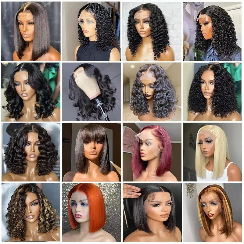 Transparent Glueless Lace Front Bob Wig for Women