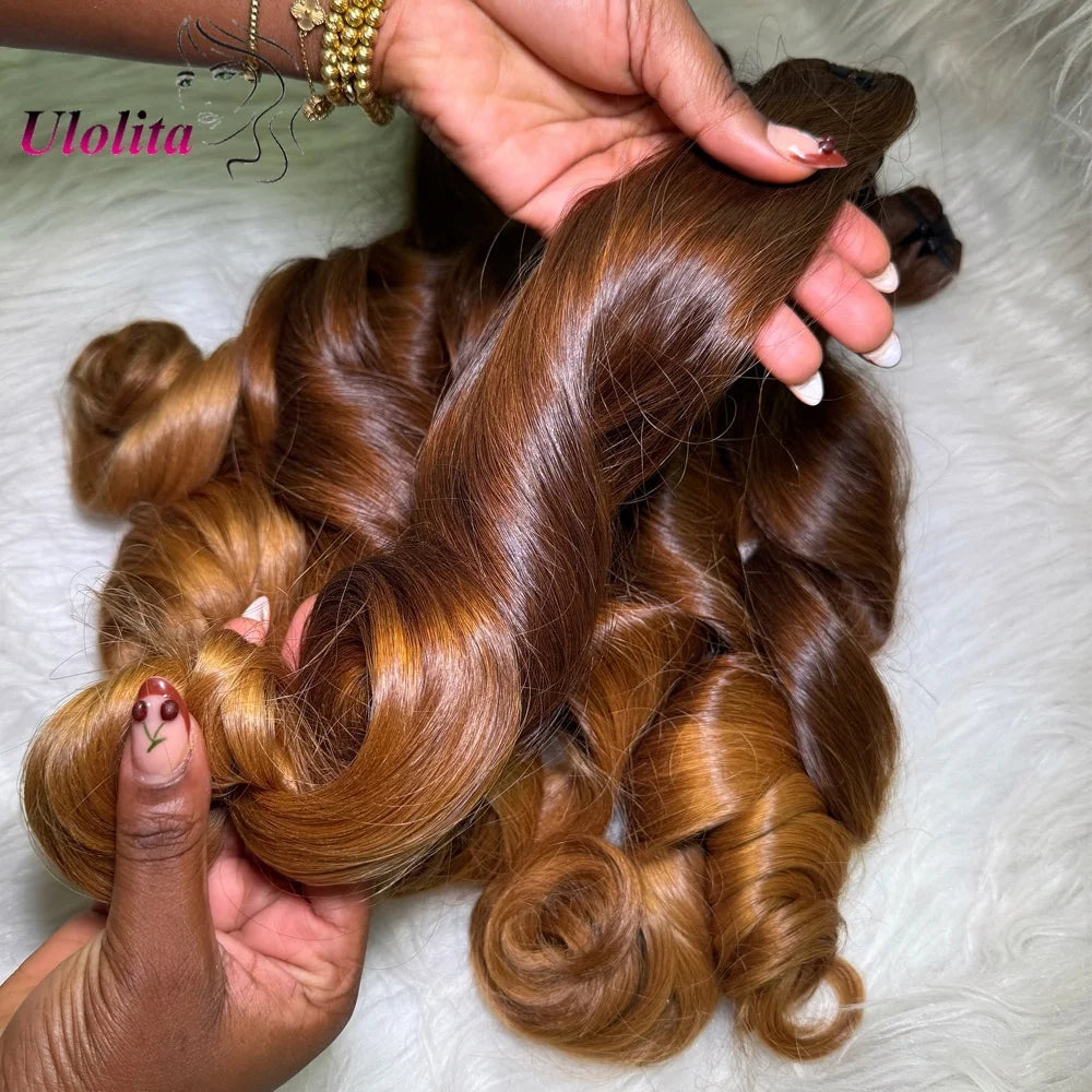 Unprocessed Loose Body Wave Human Hair Bundles for Women