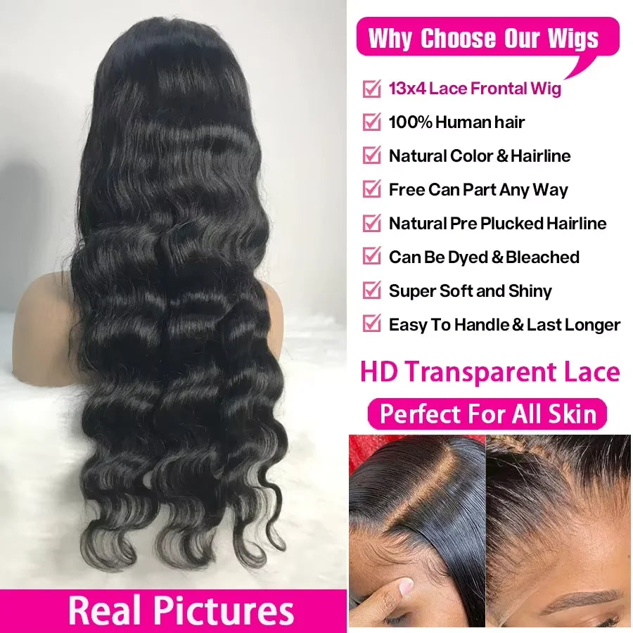 Premium Body Wave Lace Front Human Hair Wig for Women