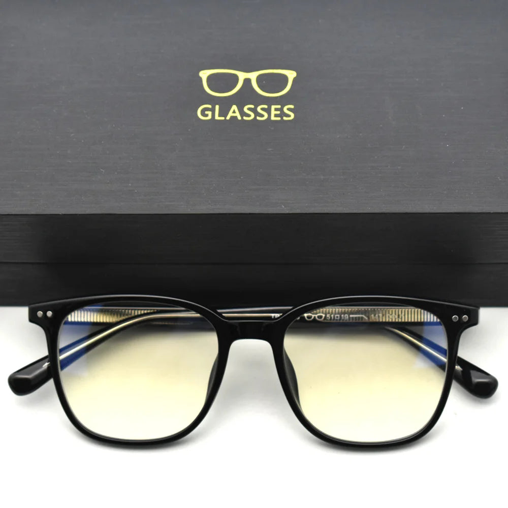 Vintage Square Blue Light Blocking Glasses for Women