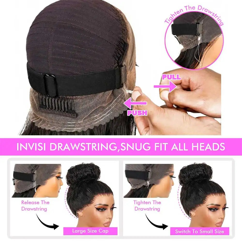 Adhesive Free Kinky Wig