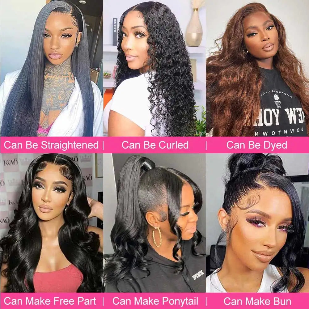 Glueless Brazilian Body Wave Lace Frontal Wig for Women