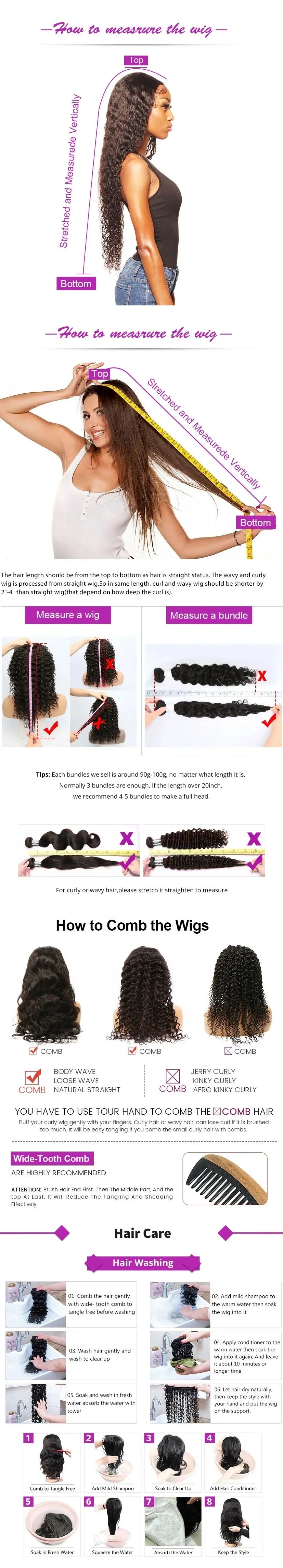 HD Pre Plucked Body Wave Lace Frontal Wig for Women