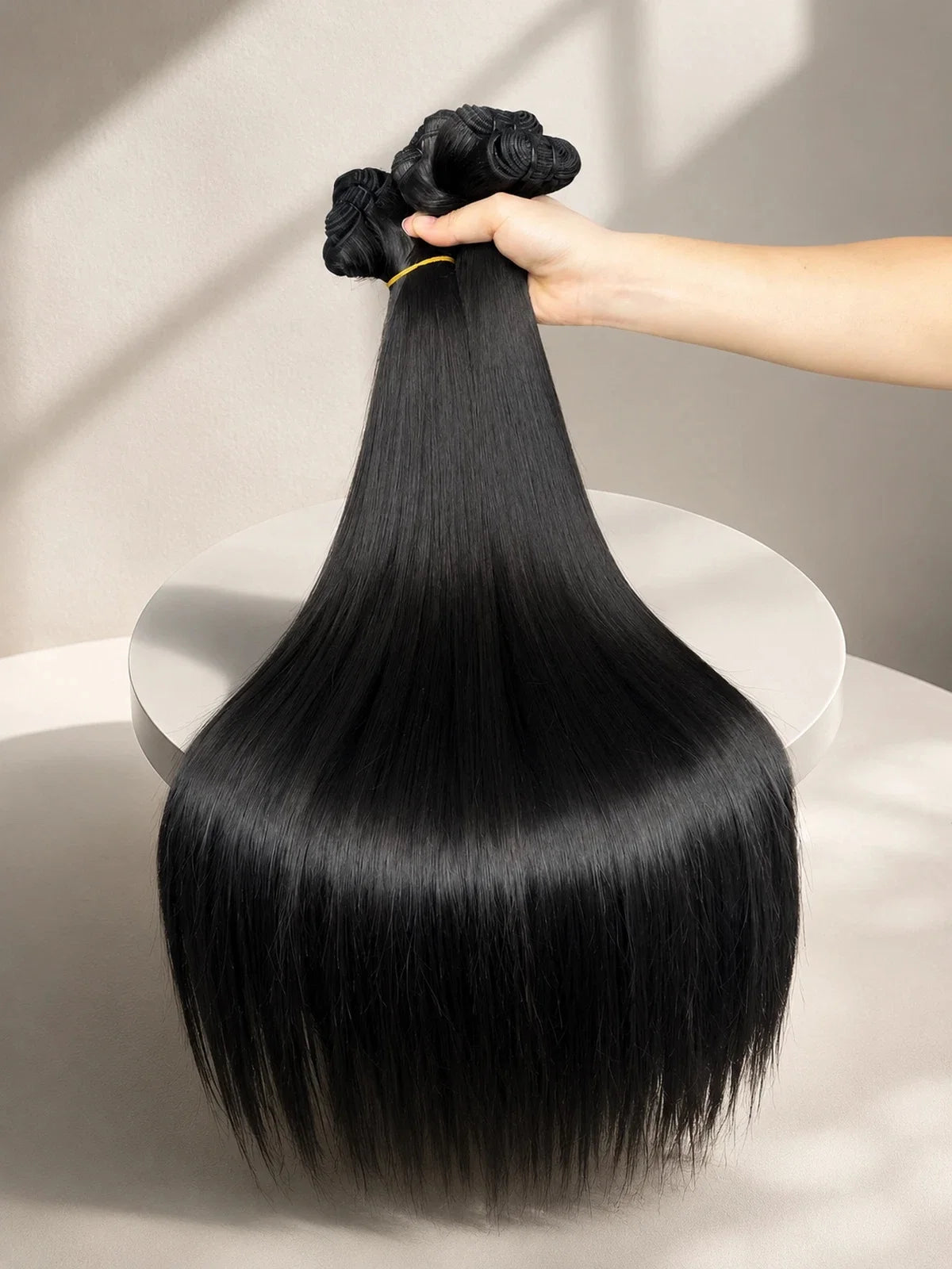 Natural Black Straight Remy Hair Extensions for Women