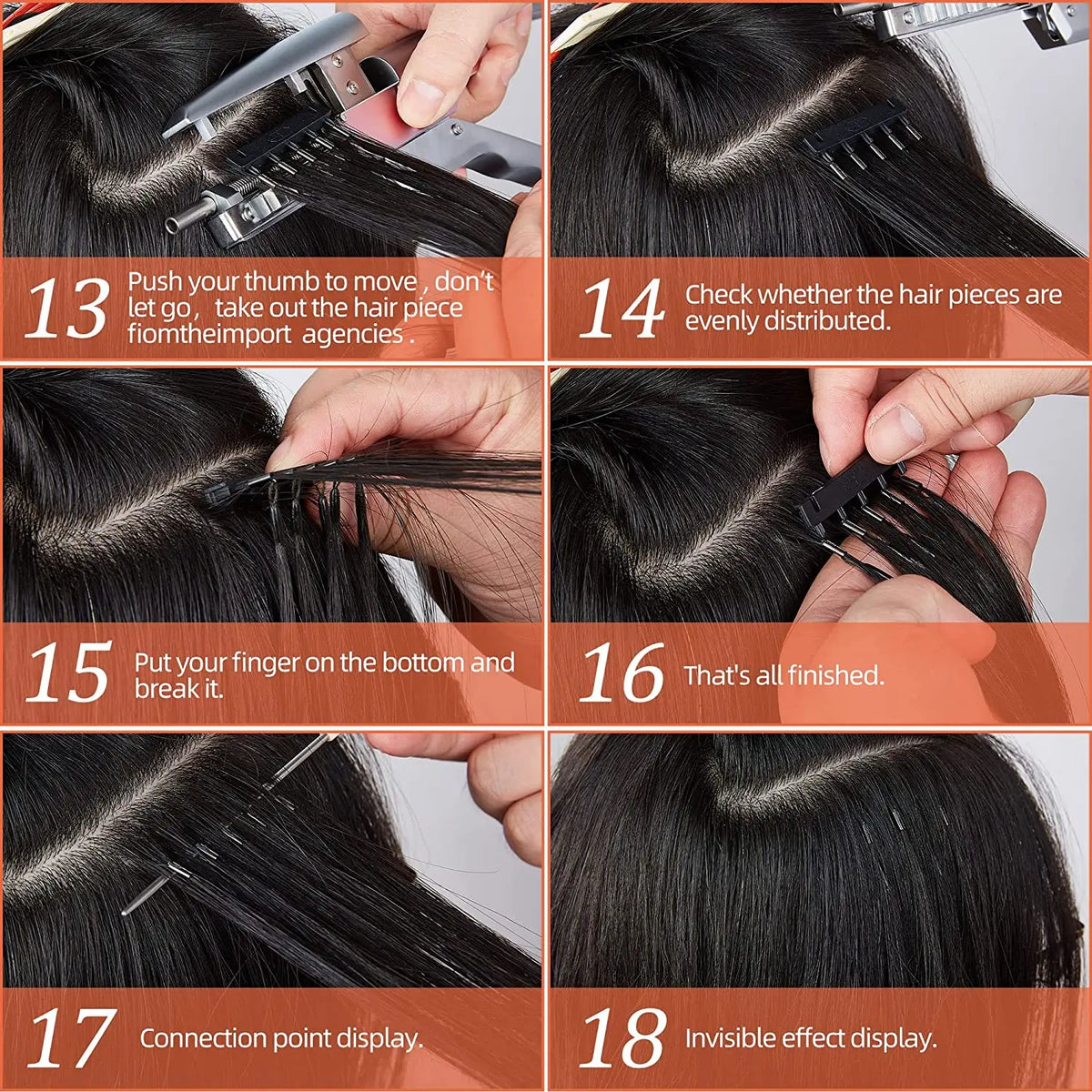 Natural Straight Real Human Hair Extensions for Women