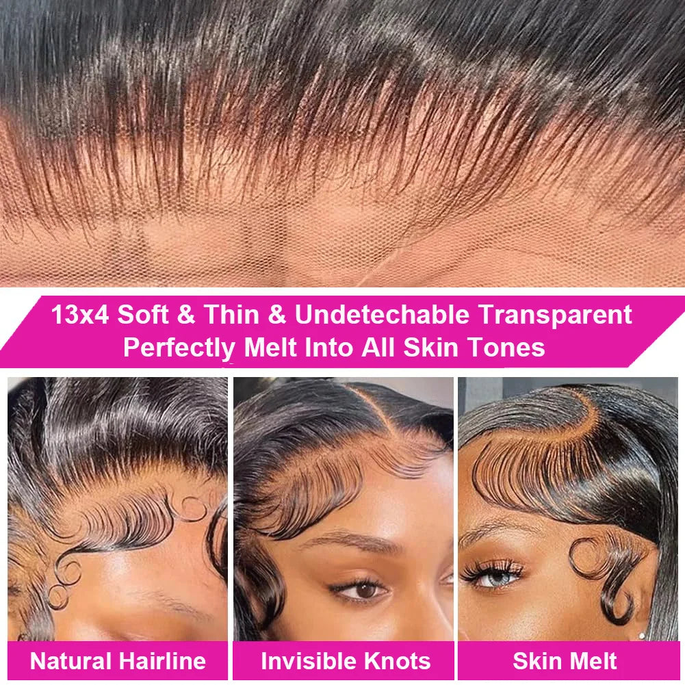 Straight Bob Human Hair Lace Front Wig
