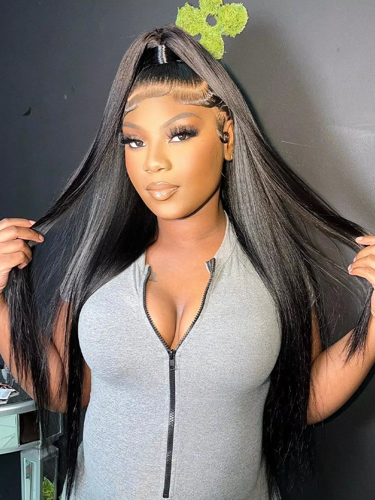 Brazilian Bone Straight Full Lace Human Hair Wig for Women