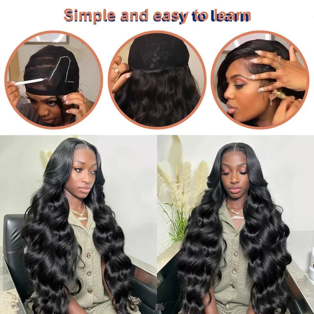 Double Weft Body Wave Human Hair Extensions for Women