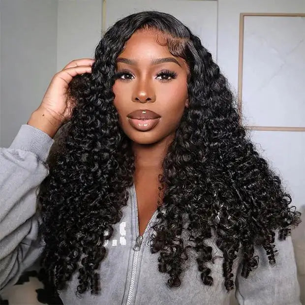 Spiral Kinky Curly Half Wig