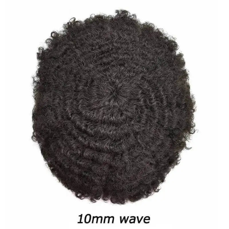 Natural Curly Remy Indian Human Hair Toupee for Women