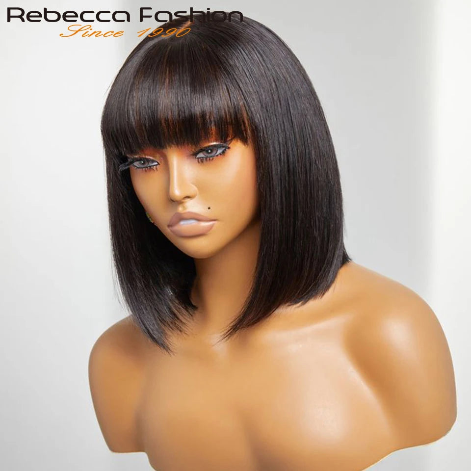 Highlight Blonde Glueless Lace Front Bob Wig for Women