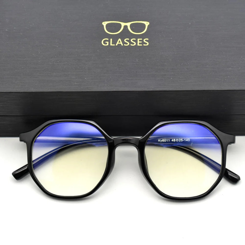 Vintage Round Blue Light Blocking Glasses for Women