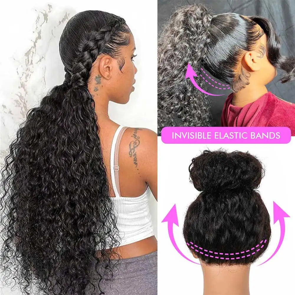Glueless Deep Curly Brazilian Full Lace Wig For Women