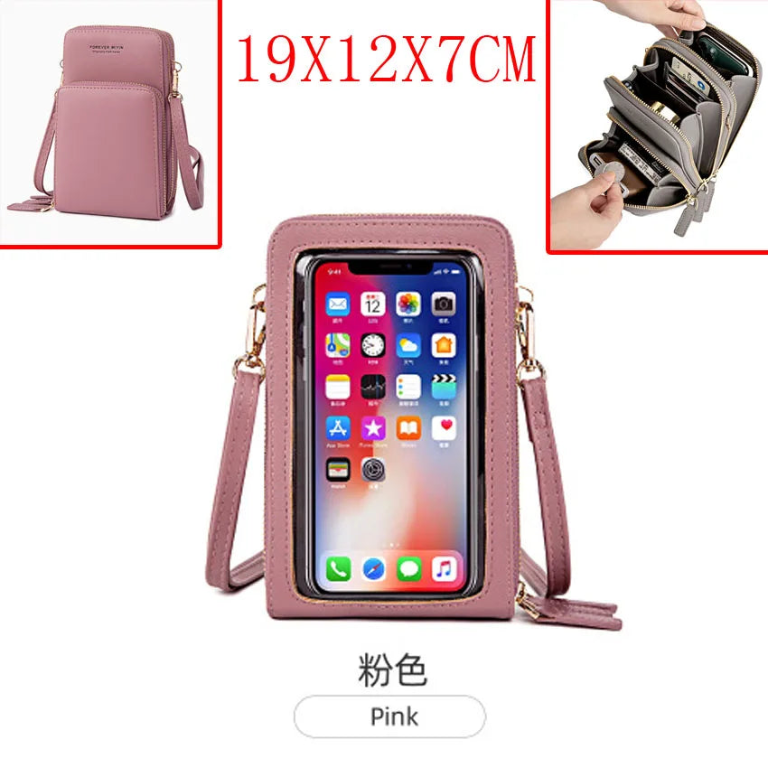 Colorful Phone Bag With Card Holder For Women Daily Use
