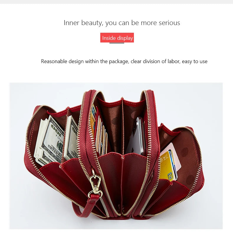 Colorful Phone Bag With Card Holder For Women Daily Use