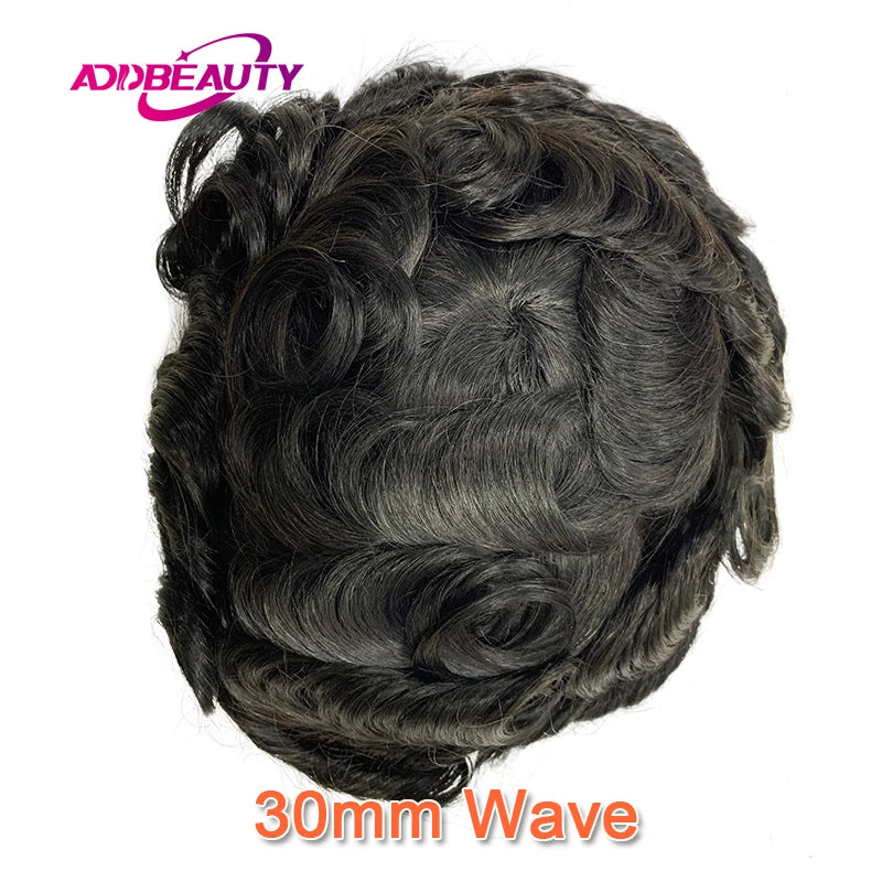 Natural Curly Remy Indian Human Hair Toupee for Women