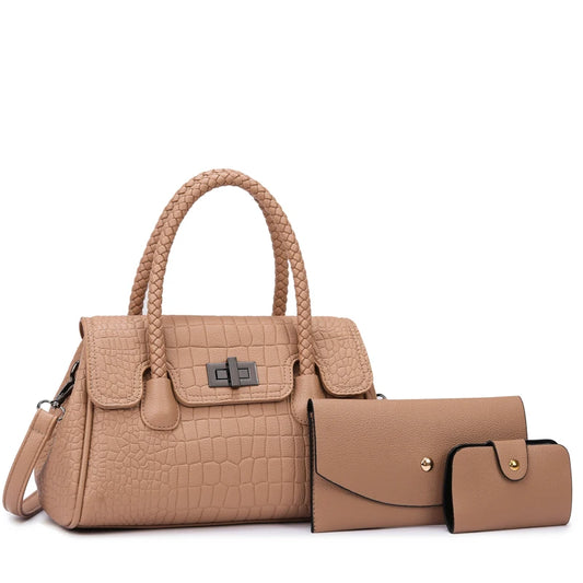 2025 Women's Fashion Handbag Durable Zipper Closure Convenient Polyester Material Versatile Stylish Two Handles for Outfitting