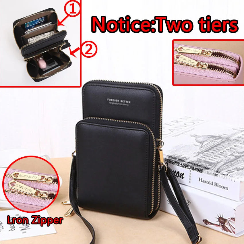 Colorful Phone Bag With Card Holder For Women Daily Use