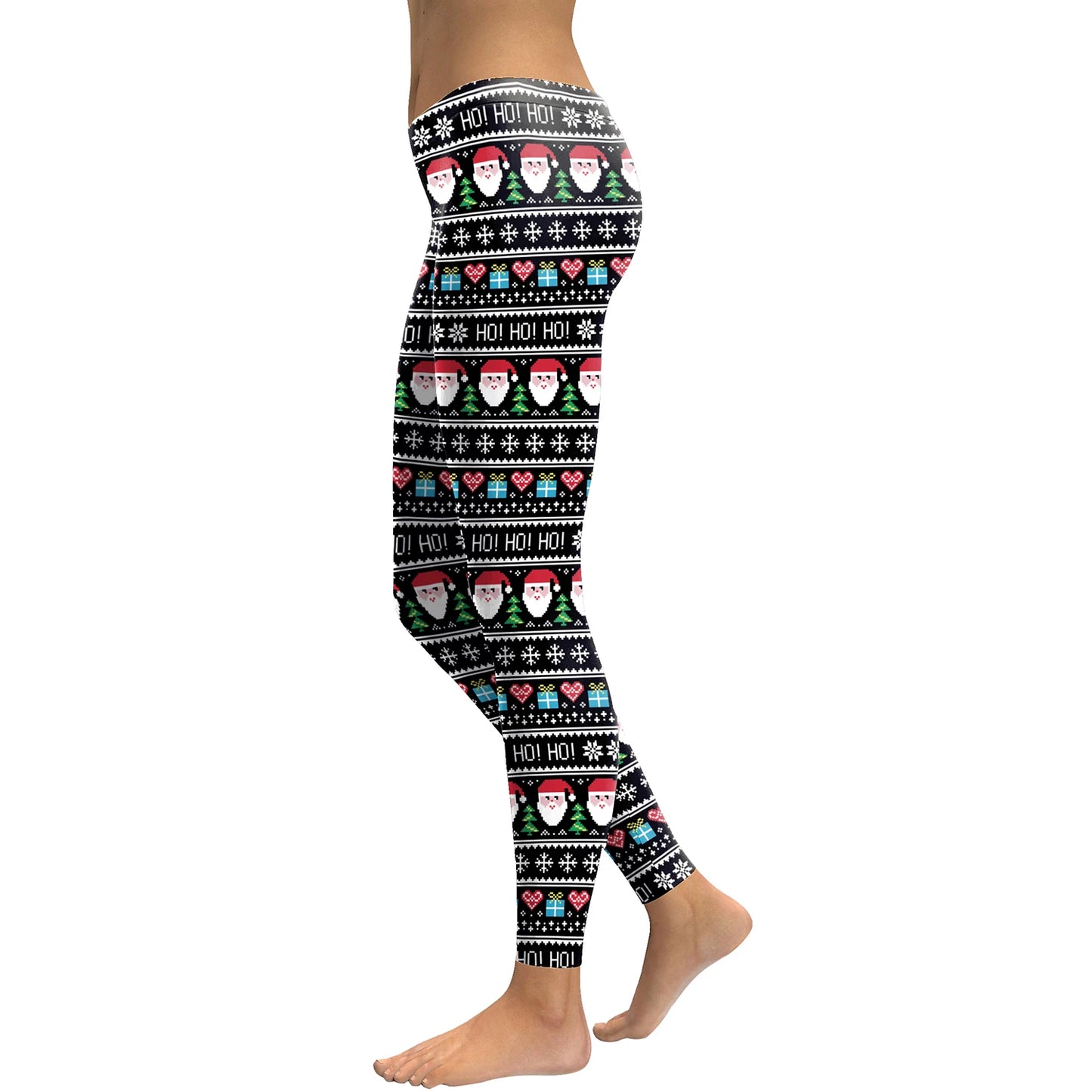 Warm Cozy Festive Christmas Knit Leggings for Women