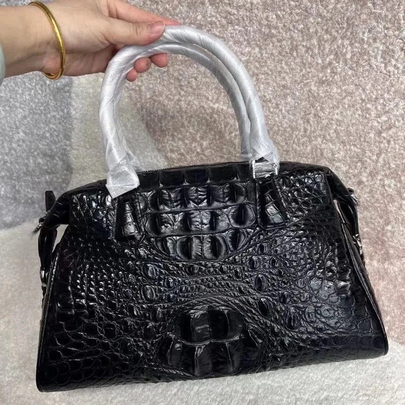 Exotic Genuine Alligator Skin Women's Pillow Purse Authentic Real True Crocodile Leather Lady Handbag Female Cross Shoulder Bag
