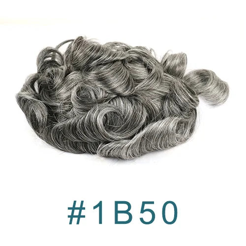 Ultra Thin Invisible V Loop Human Hair Toupee for Women
