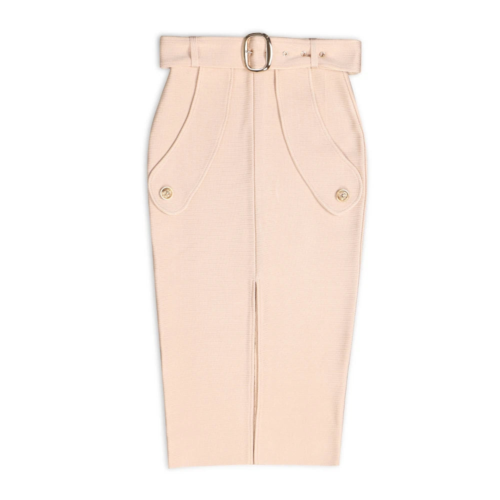 High Waist Lace Up Bandage Skirt