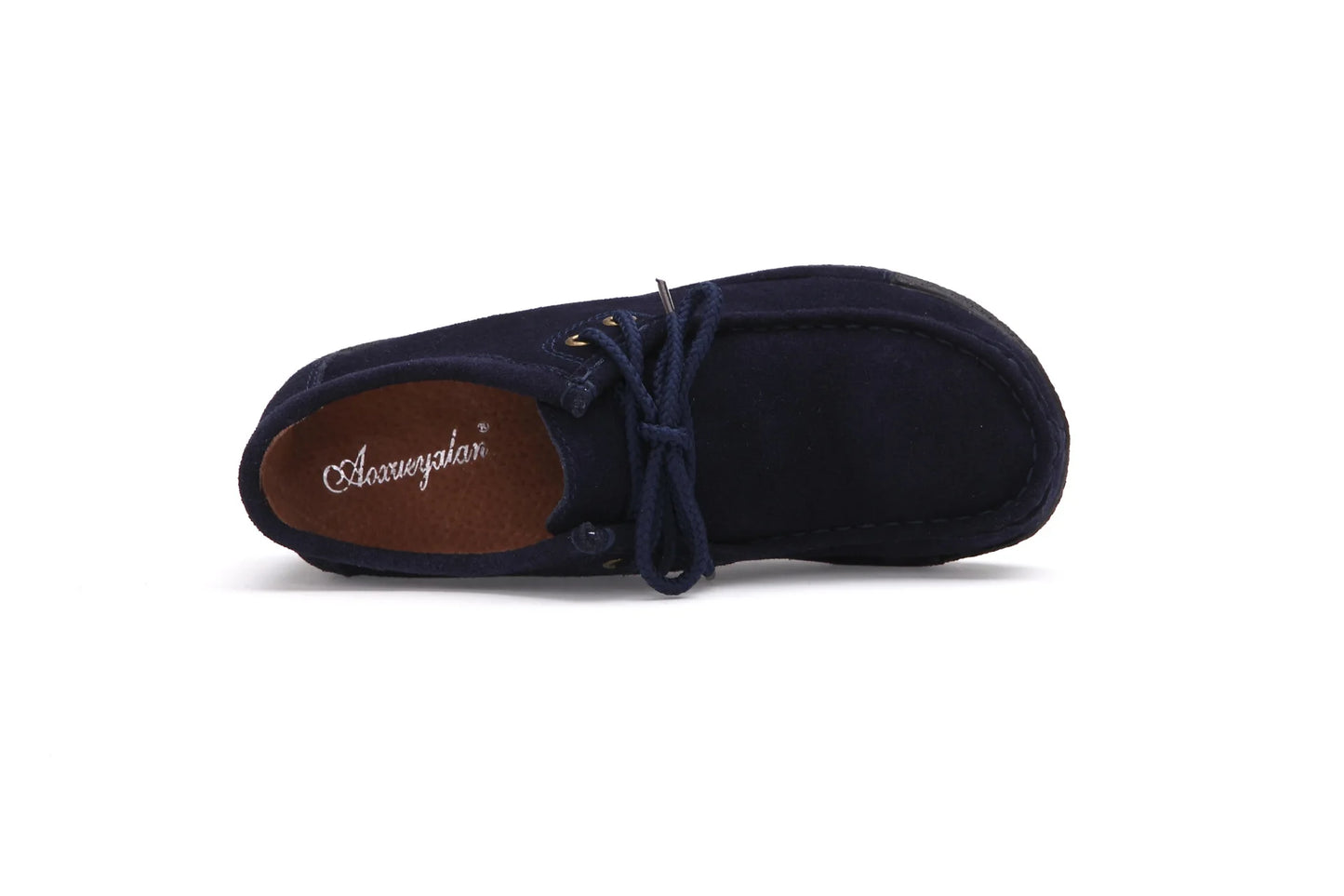 Lace Up Leather Platform Loafers