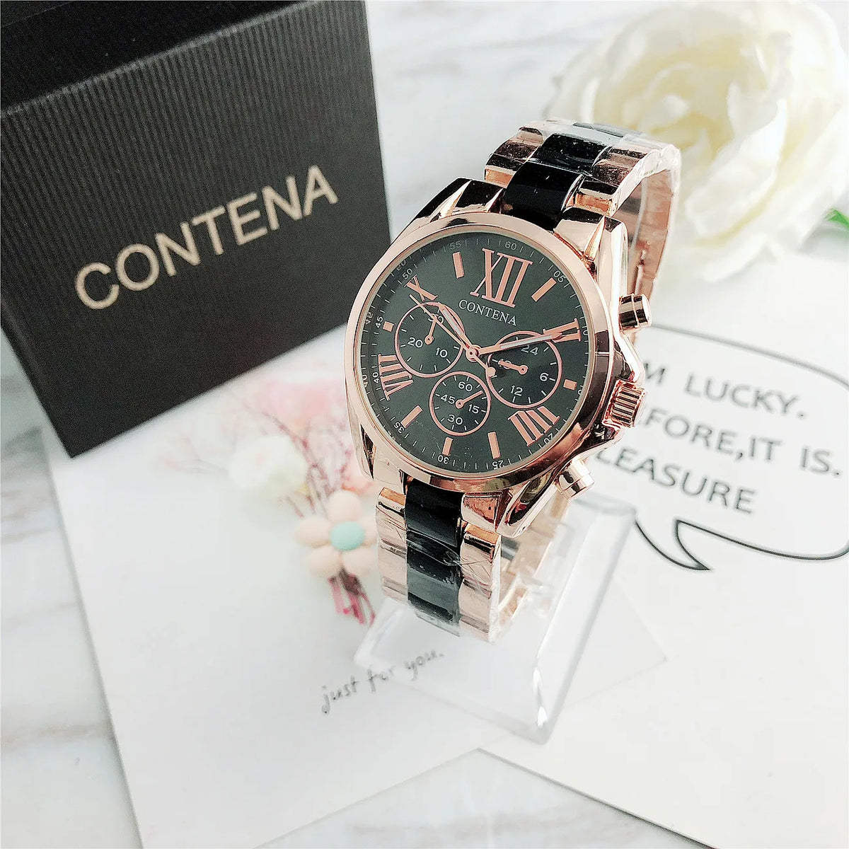 Rose Gold Stainless Steel Women's Watch