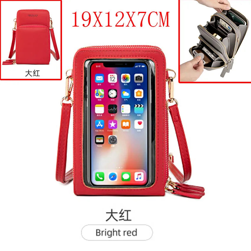 Colorful Phone Bag With Card Holder For Women Daily Use