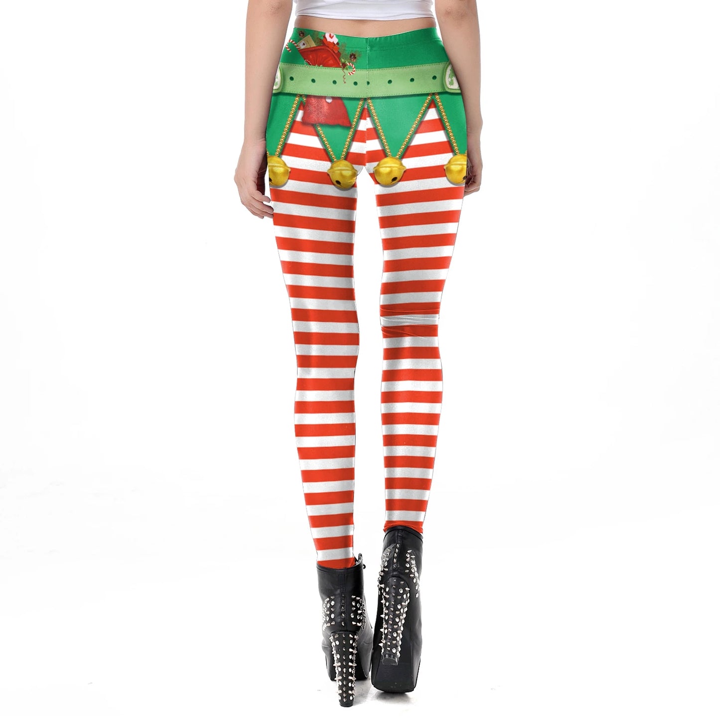 Warm Cozy Festive Christmas Knit Leggings for Women