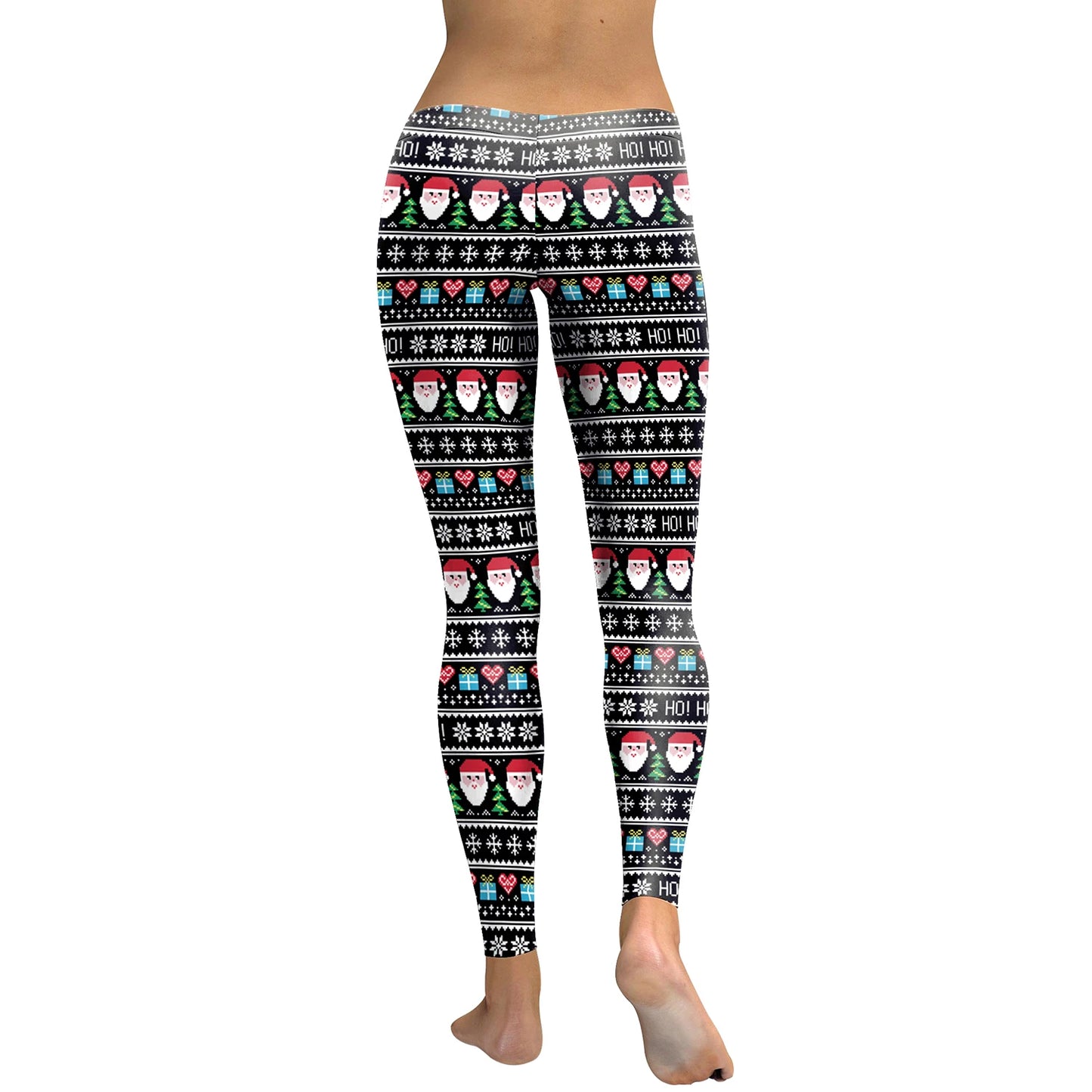 Warm Cozy Festive Christmas Knit Leggings for Women