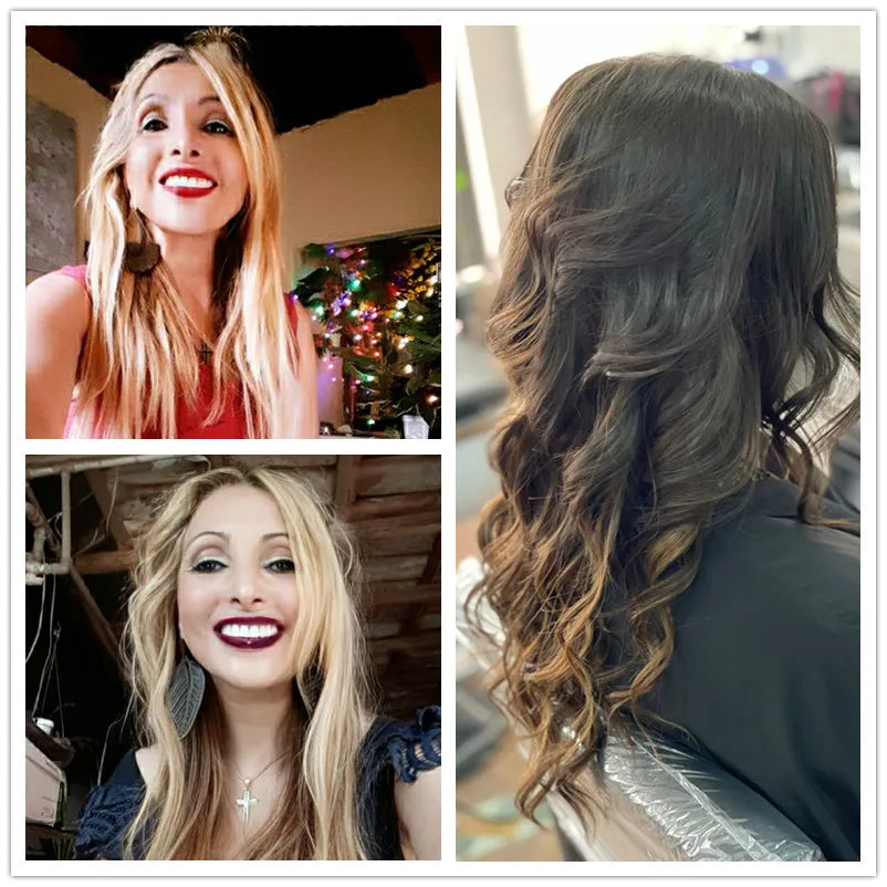 Invisible Straight Human Hair Extensions for Women