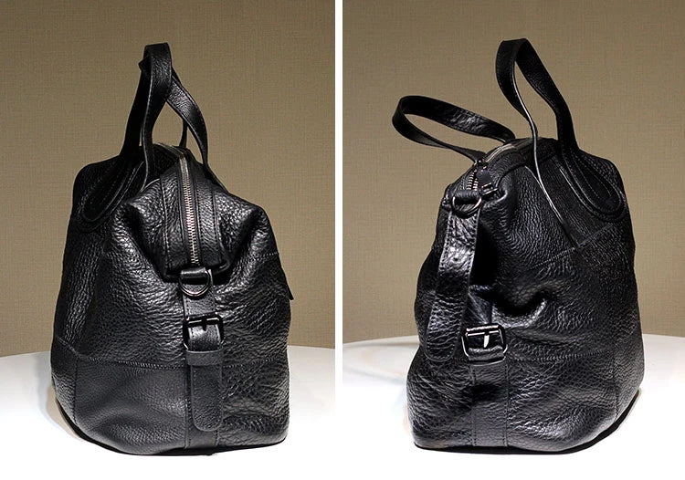 Patchwork Genuine Leather Crossbody Bag for Women