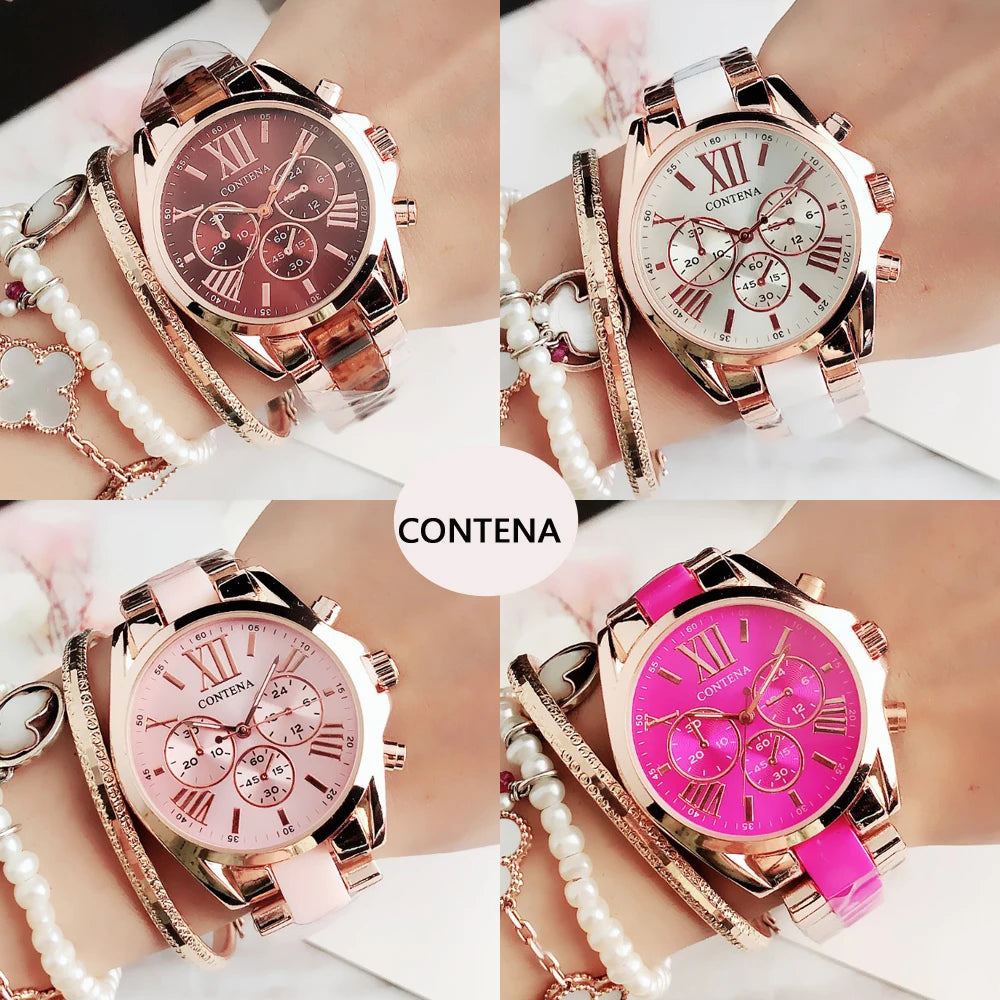 Rose Gold Stainless Steel Women's Watch