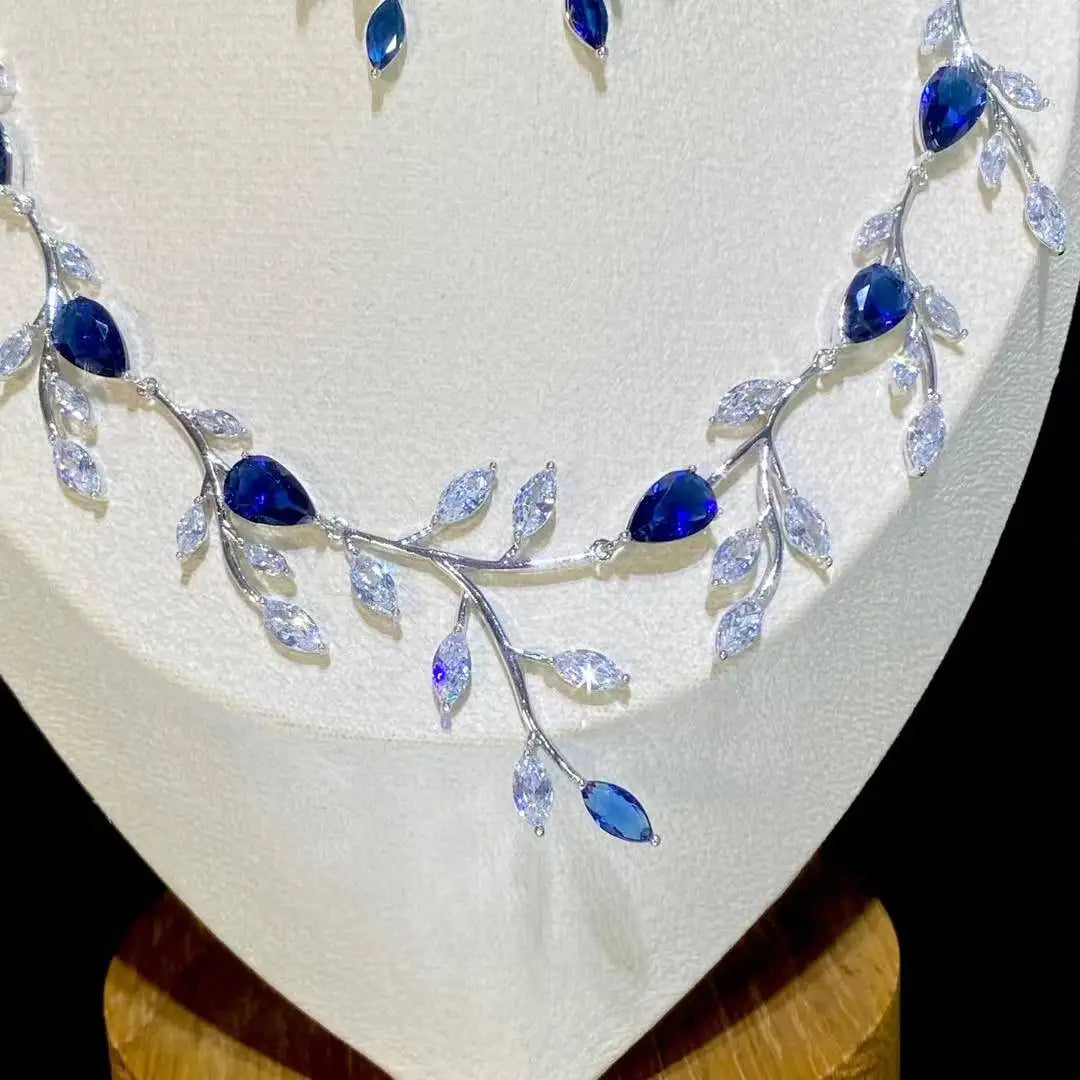 Water Drop Vine Zirconia Set